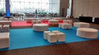 locação de móveis para eventos - aluguel de puffs em belo horizonte